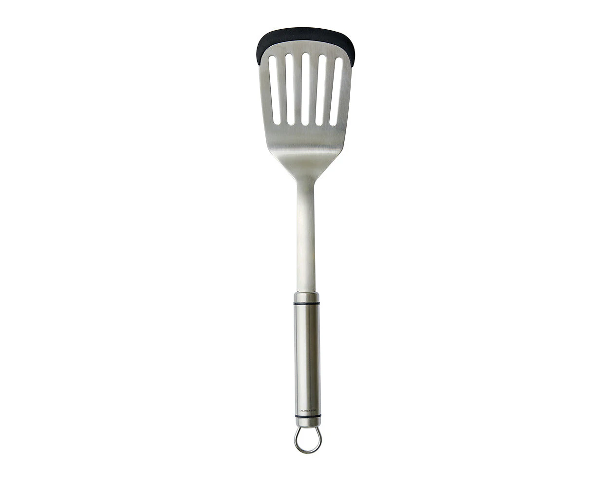 Soffritto A Series Stainless Steel Spatula with Silicone Rim 31.8X11X6cm