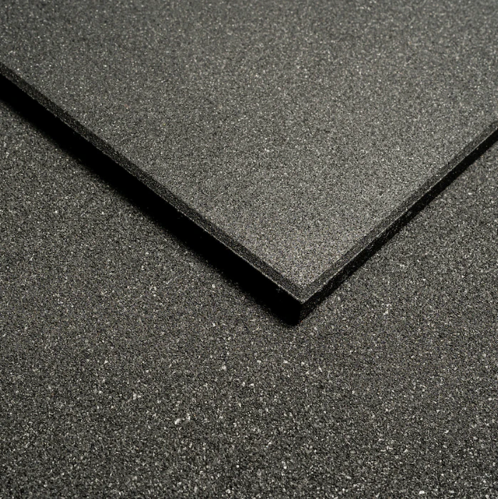 Premium Grade Thick Rubber Gym Flooring  | BLACK [1m x 1m x 20mm] - 1x