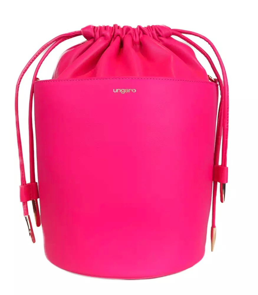 Ungaro Fuchsia Leather Handbag