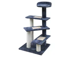 i.Pet Cat Tree 100cm Trees Scratching Post Scratcher Tower Condo House Furniture Wood Steps