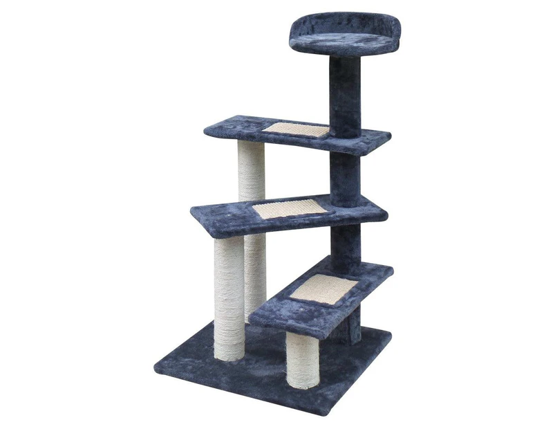 i.Pet Cat Tree 100cm Trees Scratching Post Scratcher Tower Condo House Furniture Wood Steps