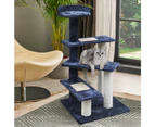 i.Pet Cat Tree 100cm Trees Scratching Post Scratcher Tower Condo House Furniture Wood Steps