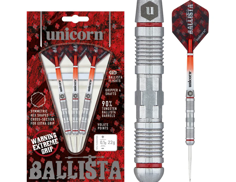 Unicorn - Ballista Style 2 Darts - Steel Tip - 90% Tungsten - 22g 24g 26g