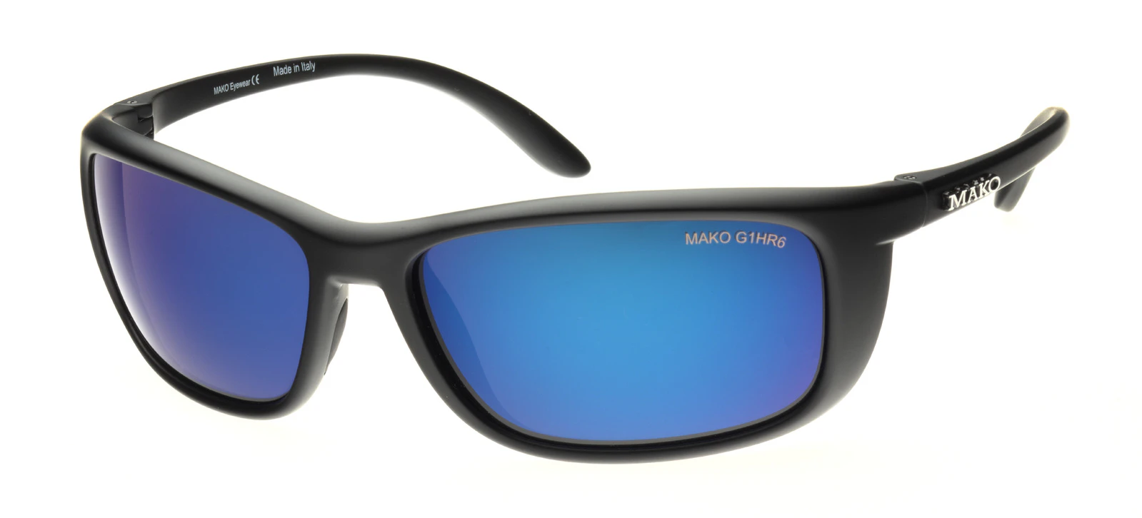 Mako Blade 9569 M01 G1HR6 Matte Black / Brown Blue Mirror Polarised Lenses