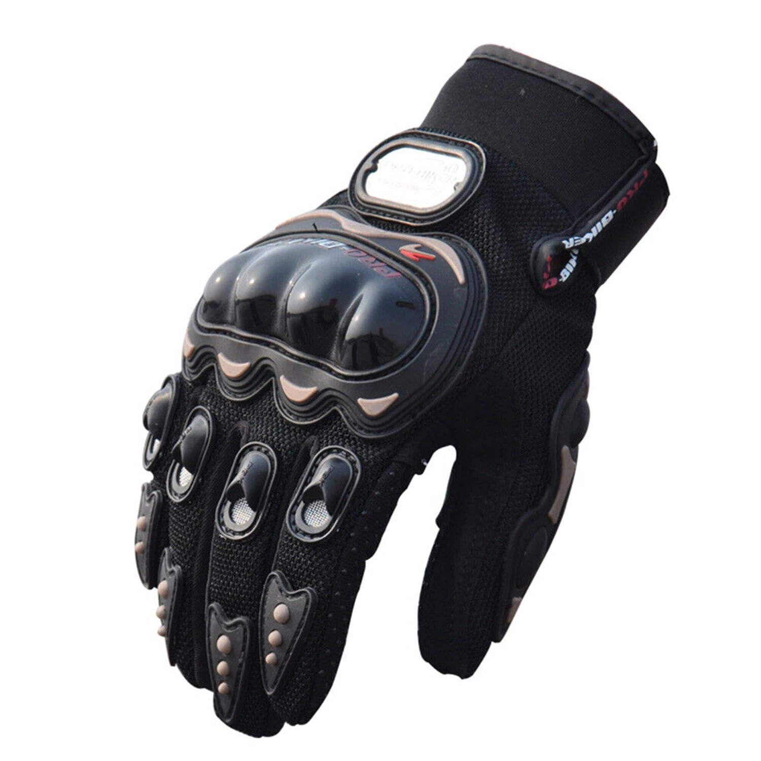 Carbon Motorcycle Thermal Gloves - Black