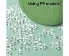 Multi-function Waste Bin Freak Shape Plastic Rolling Cover Type Cartoon Garbage Bin for Indoor-Green - Green