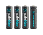 4pc Paleblue Fast Charging Lithium Ion AA USB-C Rechargeable Batteries