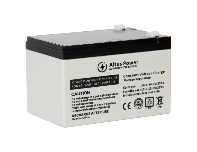 Altus 12V 15ah AGM Battery Deep Cycle SLA Lead Acid Battery