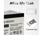 Altus 12V 15ah AGM Battery Deep Cycle SLA Lead Acid Battery