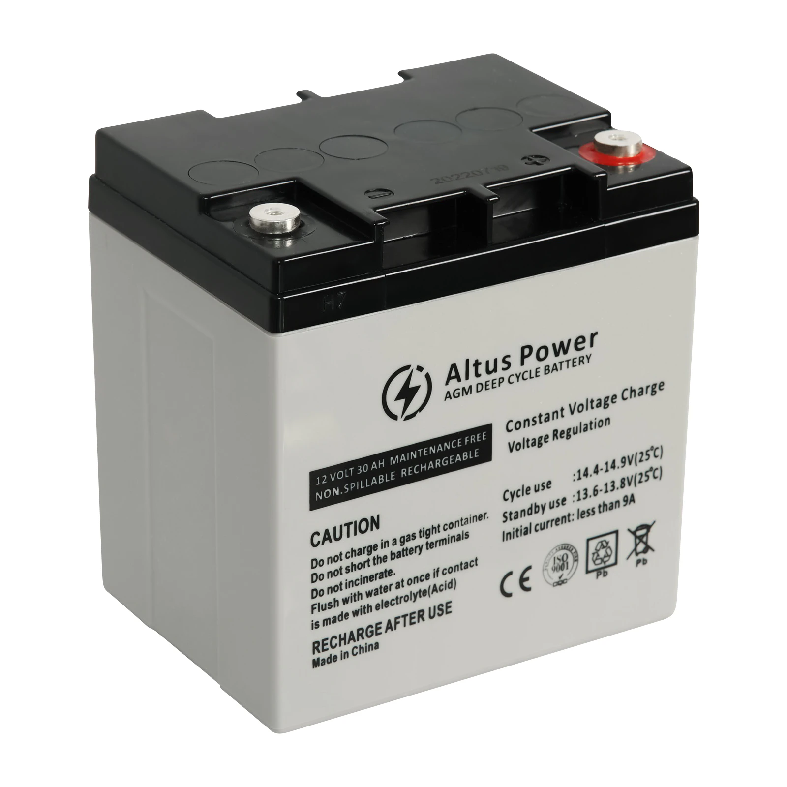 Altus 12V 30ah AGM Battery Deep Cycle SLA Lead Acid Battery