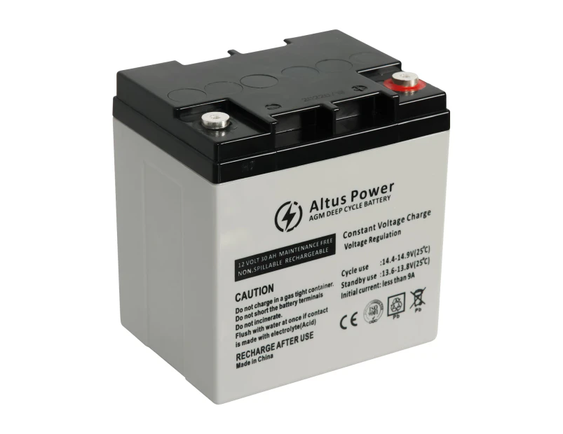 Altus 12V 30ah AGM Battery Deep Cycle SLA Lead Acid Battery