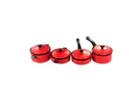 11Pcs Simulation Kitchen Cookware Pretend Role Play Toy for Kids Birthday Gift Red