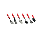 11Pcs Simulation Kitchen Cookware Pretend Role Play Toy for Kids Birthday Gift Red