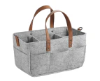 Foldable Travel Baby Diaper Caddy Organizer Portable Nappy Storage Bag Gray