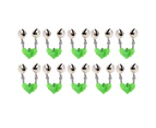 10 PCS Fishing Accessory Twin Bells Clip On Fishing Rod Fishing Bait Alarm, Random Color Delivery