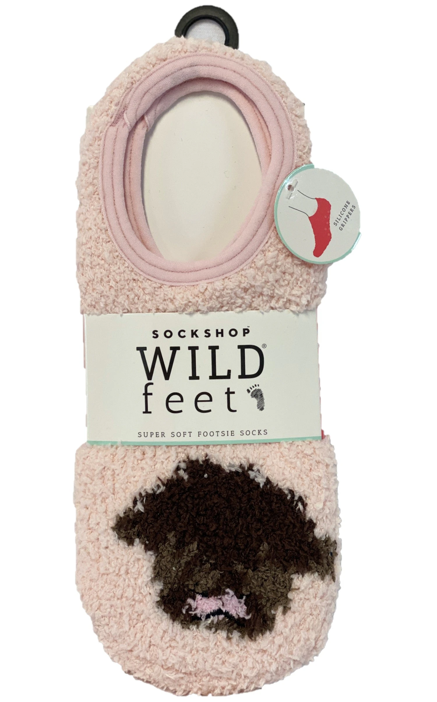 WILDFEET 2PK Super Soft Footsie Socks - Womens 4-8 - Fluffy Highland Cow