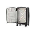 3pc Tosca Space X 20" Carry On 25/29" Trolley Case Set Travel Suitcase Black