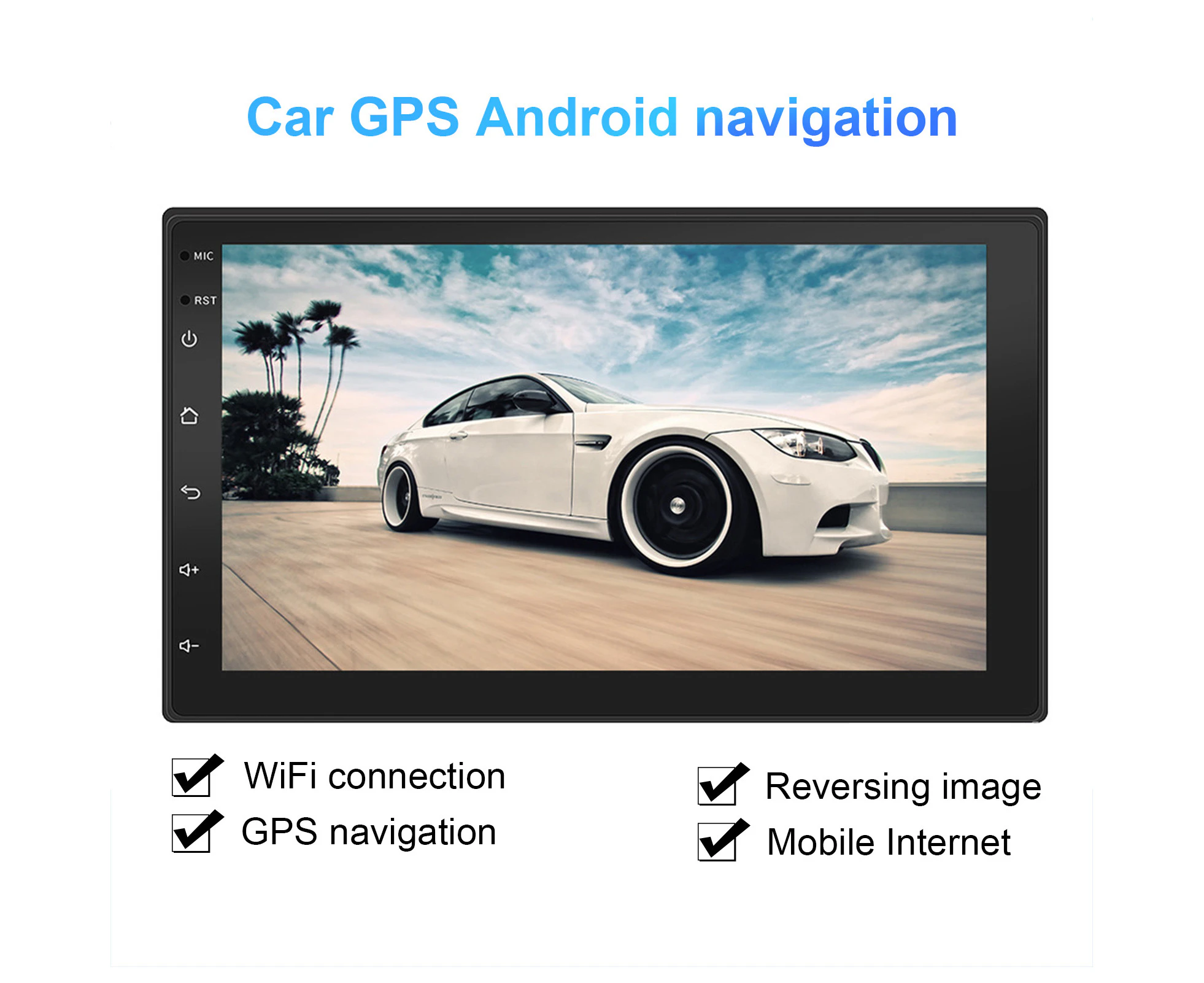 Multifunctional Car Touch Screen GPS Navigation Radio Stereo Video MP5 Player