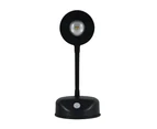 Wireless LED Sensor Wall Sconce USB Rechargeable Night Light Black