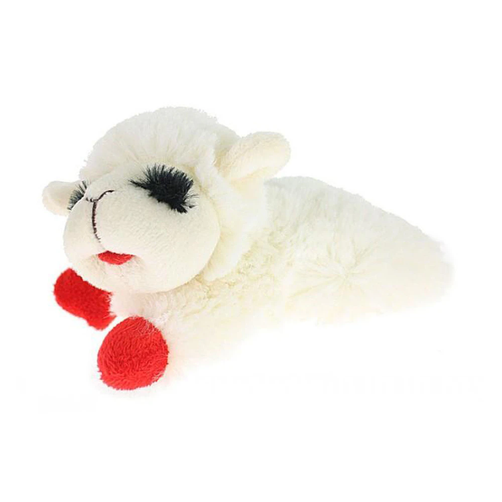 Multipet Lamb Chop Soft Plush Dog Squeaker Toy 16cm