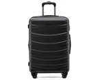 3pc Tosca Interstellar Trolley 4-Wheeled Suitcase Luggage Bag Set - Black