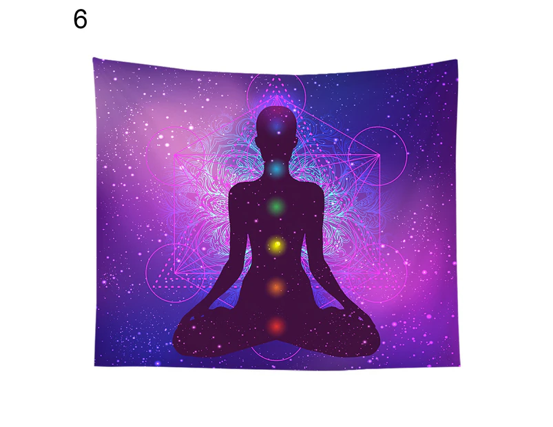 Rectangular Yoga Tapestry Clear Print Smooth Tear Resistant Yoga Wall Tapestry for Home-3XL