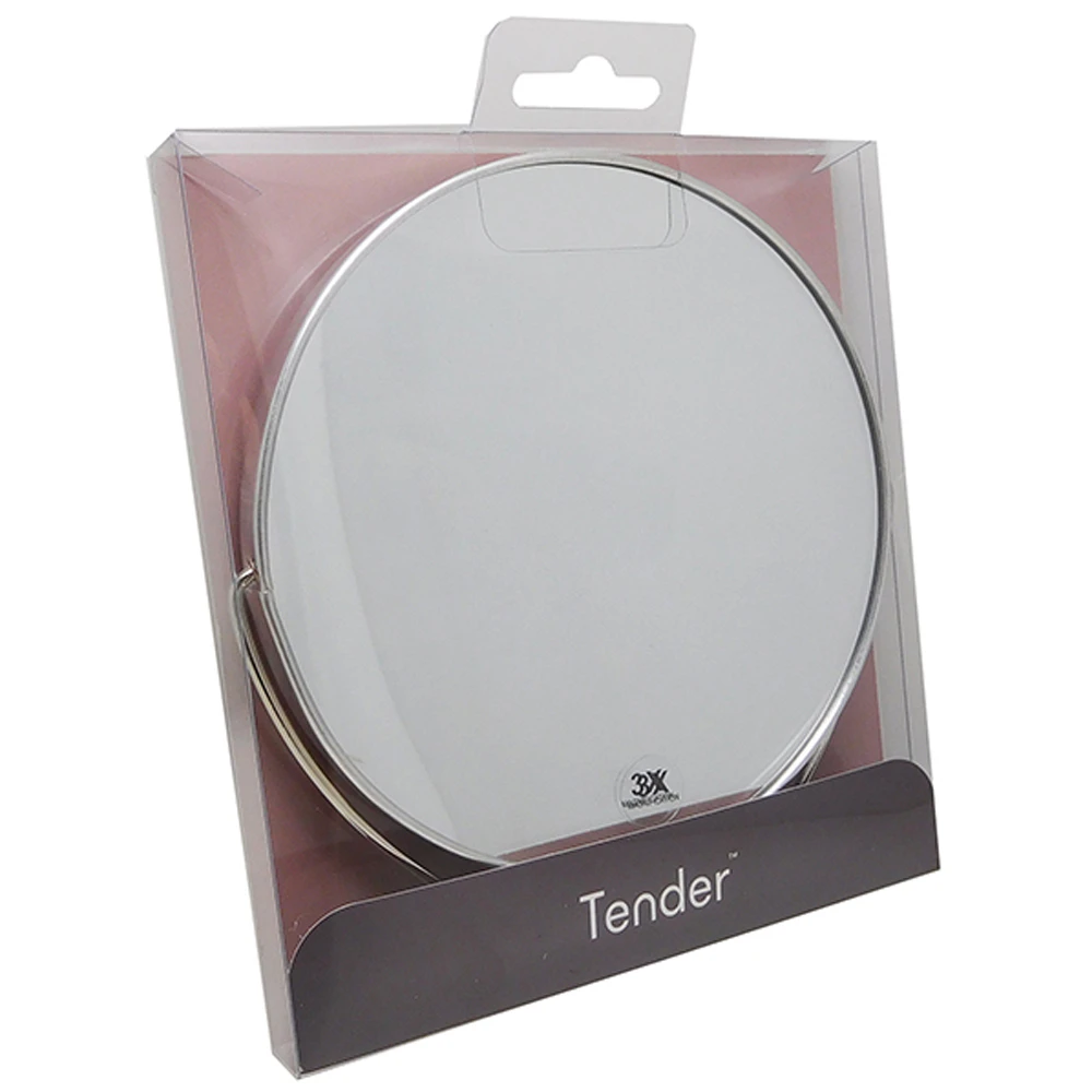 Tender Shaving Shave Make Up 3 x Magnifying Double Sided Mirror 14cm