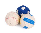 Football Volleyball Tennis Rugby Dog Bite Resistant Pet Sound Training Ball Toy-3#