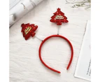 Christmas Tree Decor Lovely Christmas Headband Festival Santa Claus Antlers Decor Hair Hoop Hair Accessories