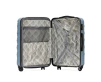 3pc Tosca Interstellar Trolley 4-Wheeled Suitcase Luggage Bag Set - Blue