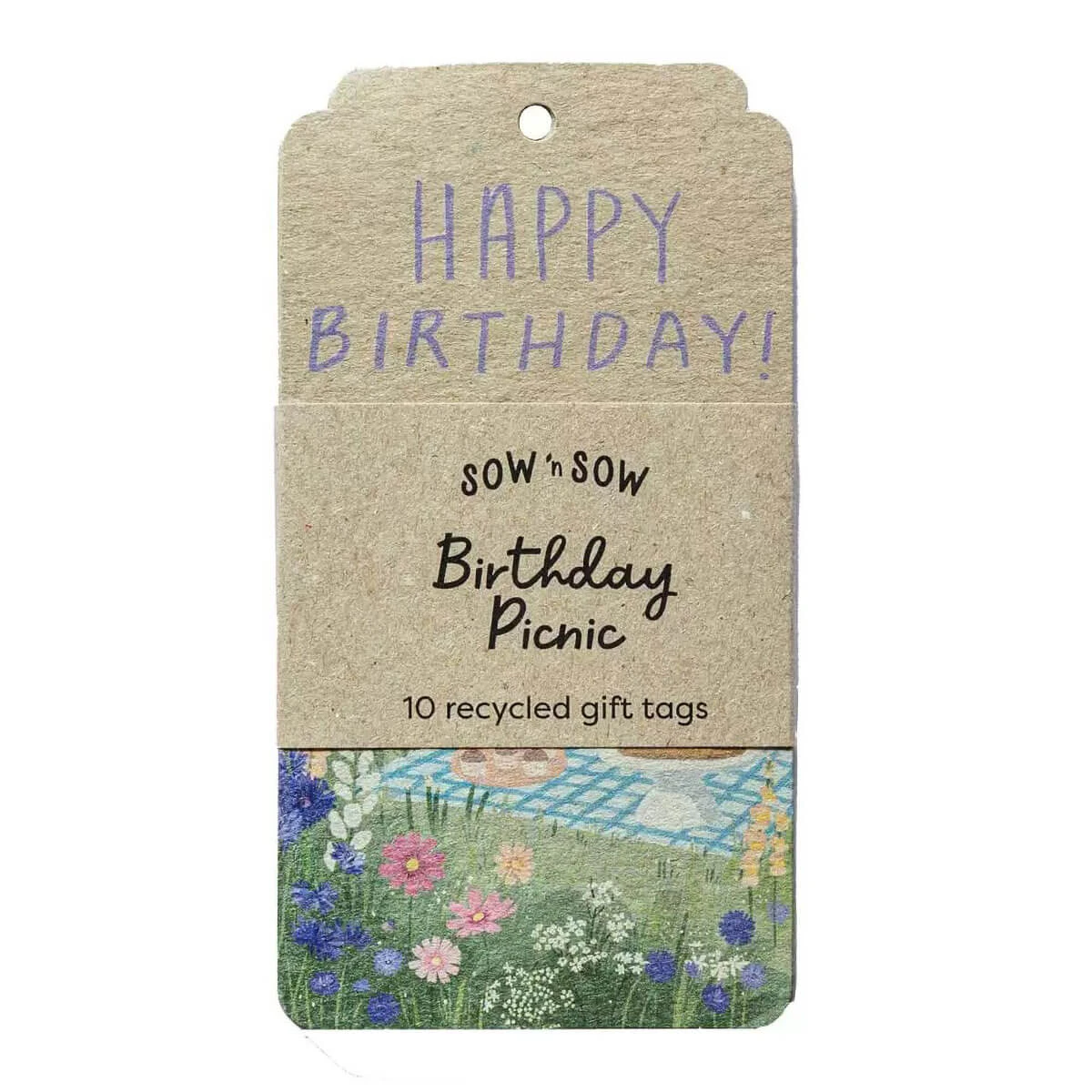 Sow 'n Sow Birthday Picnic Gift Tag - 10 pack - Sow 'n Sow