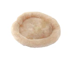 Hamster Bed Round Shape Keep Warm Sleeping Bed Hedgehog Chinchilla Rabbit Small Animal Nest Cage Accessories-Camel