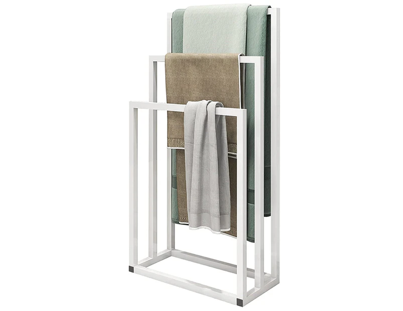 3 Tiers Freestanding Towel Racks, Towel Holder Drying Shelf Stand Towel Bar