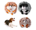 Dog Toy Embroidery Squeeze Voice Soft Cartoon Comfortable Teeth Cleaning Lightweight Fox Thorn Ball Pet Plush Toy for Puppies