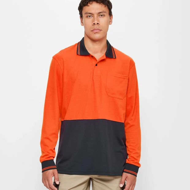 Graphite Hi-Visibility Polo Shirt - Orange