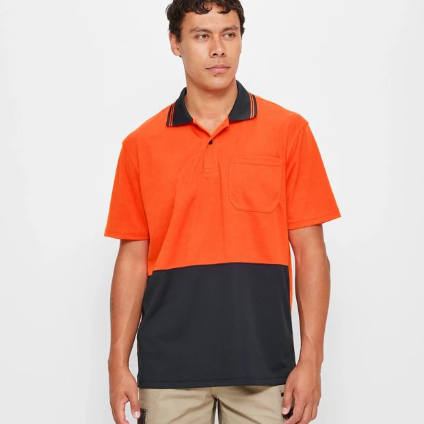 Graphite Hi-Visibility Polo Shirt - Orange