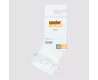 Baby Organic Cotton Ruffle Crew Socks 3 Pack - Underworks - White