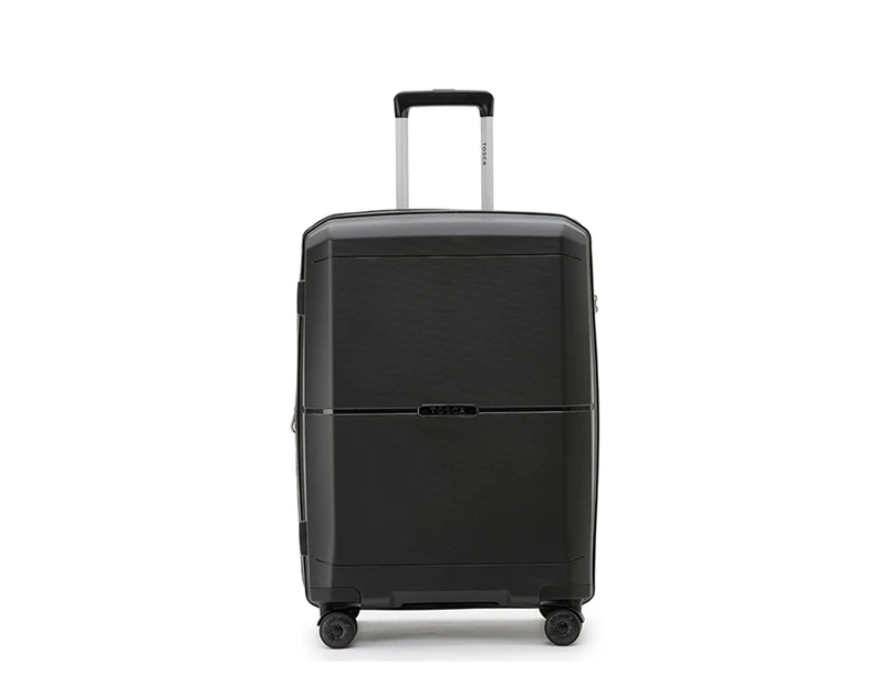Tosca Globetrotter 4-Wheeled Suitcase Travel Luggage Bag TC 25" - Black