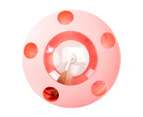 Cat Toy Roller Electric Rotating Teaser Durable Interactive Amusement Plate Cat Turntable Disc Toy for Kittens-Pink