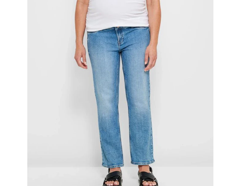 Target Maternity Straight Leg Denim Jeans - Blue