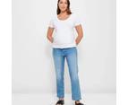 Target Maternity Straight Leg Denim Jeans - Blue