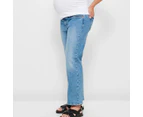 Target Maternity Straight Leg Denim Jeans - Blue