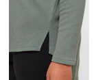 Target Plus Size Textured High Low Top - Green