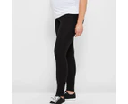 Target Maternity Australian Cotton Over The Belly Leggings - Black