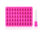 Silicone mold 50 with gummy bear ice cube mold with dropper set mold Making Cute Gift For Your Kids