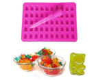 Silicone mold 50 with gummy bear ice cube mold with dropper set mold Making Cute Gift For Your Kids