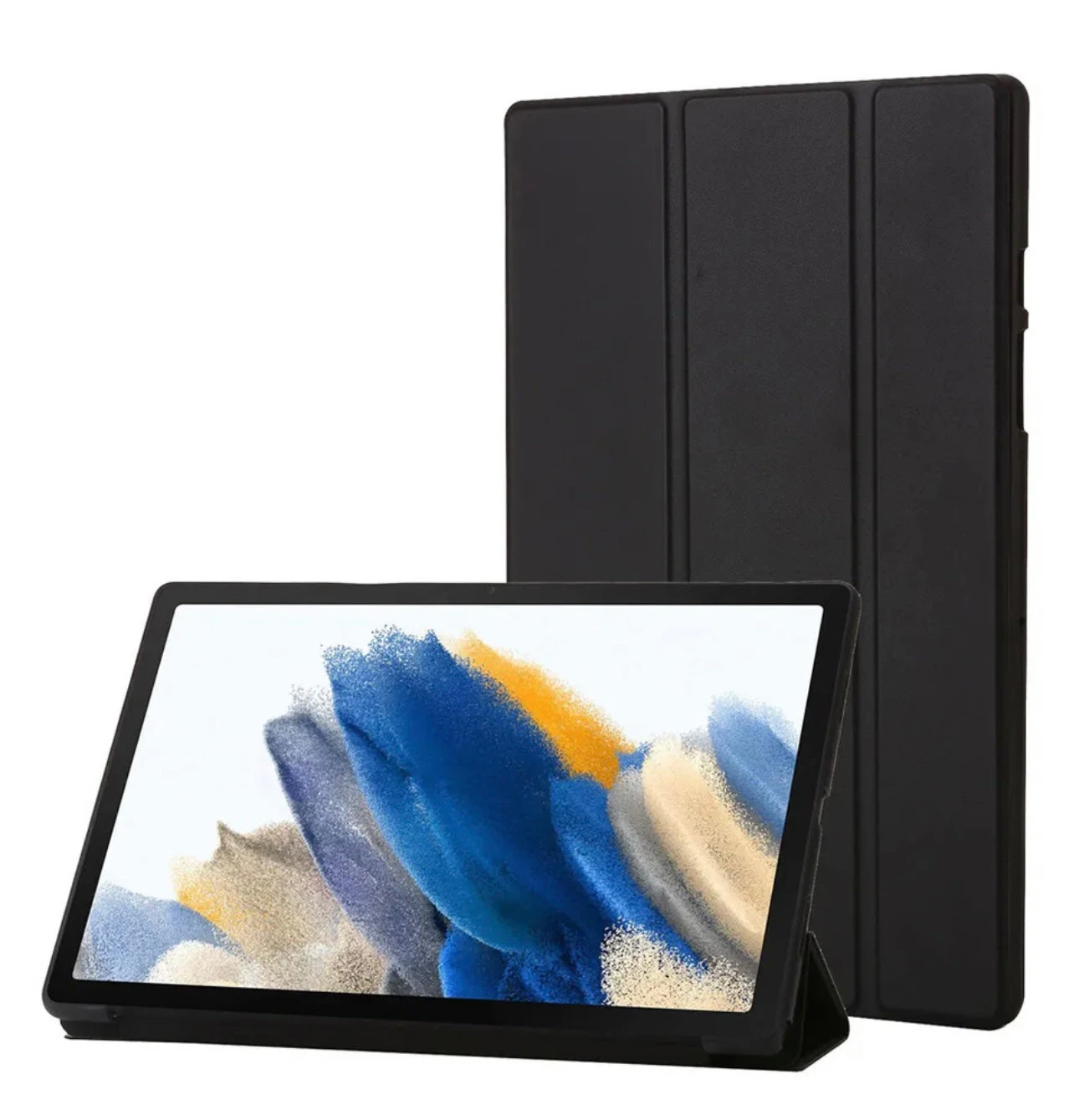 Samsung Galaxy Tab A9+ Plus 11'' 2023 X210 X215 Folio Smart Silicone Case Cover - Black