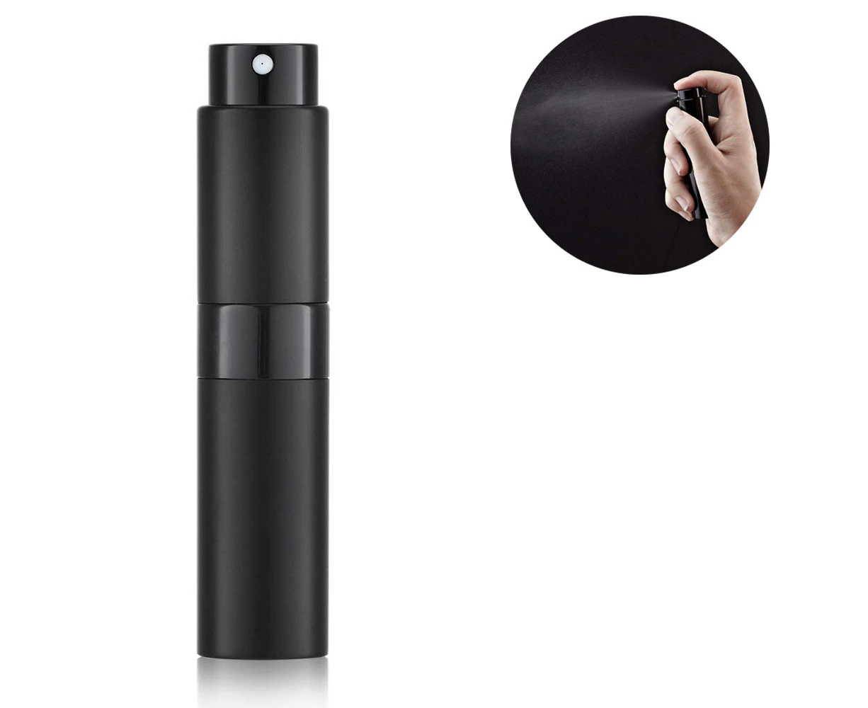 8ml Portable Mini Perfume Atomizer，Refilable Empty Small Spray Bottle for Travel, Twist Tpye Pocket Cologne Sprayer