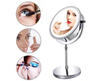 10X Magnifying Makeup Mirror,7 Inch Two Sided LED Vanity Mirror