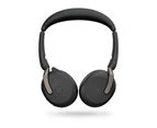 Jabra Evolve2 65 Flex UC Stereo Bluetooth Headset, Link380a USB-A Dongle Included, Foldable Design, 2Yr Warranty